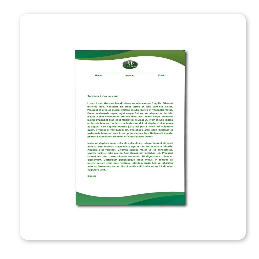 Letterheads