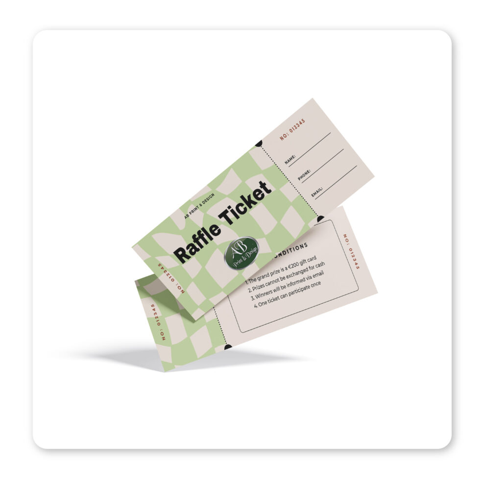 Welsh Raffle Tickets Raffle Tickets - Abprint & Design